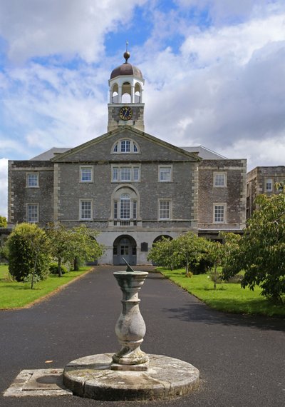 View of the Trafalgar block, with sundial, of the former Royal Naval Hospital, Plymouth by Unbekannt Unbekannt